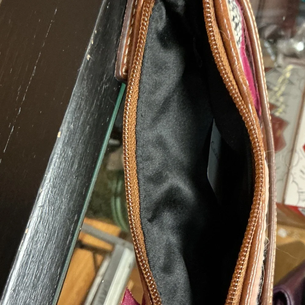 Coach Pink and Brown Wristlet with Bow Accent - Picture 4 of 5